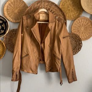 Faux leather jacket | Thread & Supply